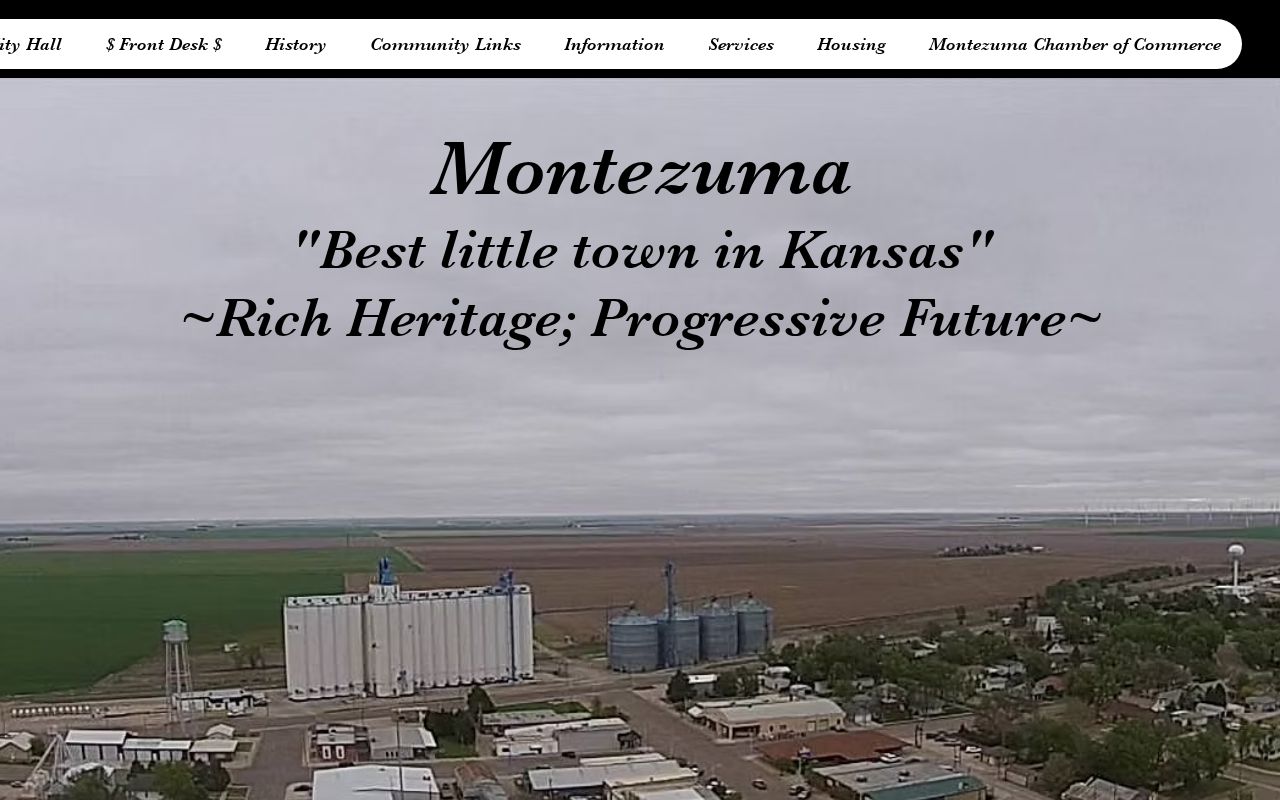 Official Montezuma City Hall website and city contact route